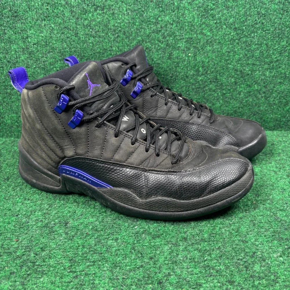 Jordan 12 Retro Dark Concord Black Purple CT8013-005 Mens Sneakers Size 9.5